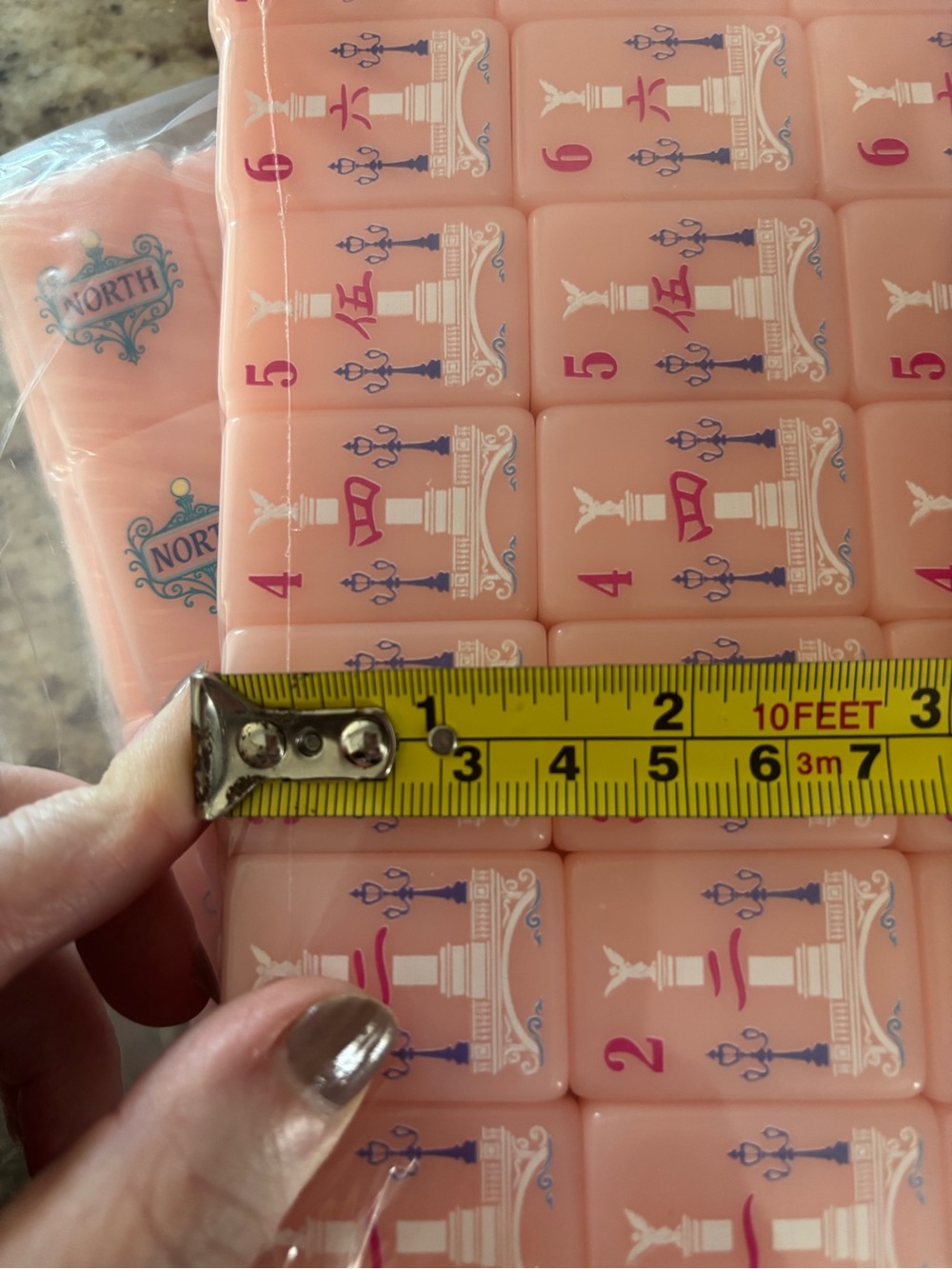 Pink Mahjong Tile Set - Decorative Game Tiles - Picture 9 of 10